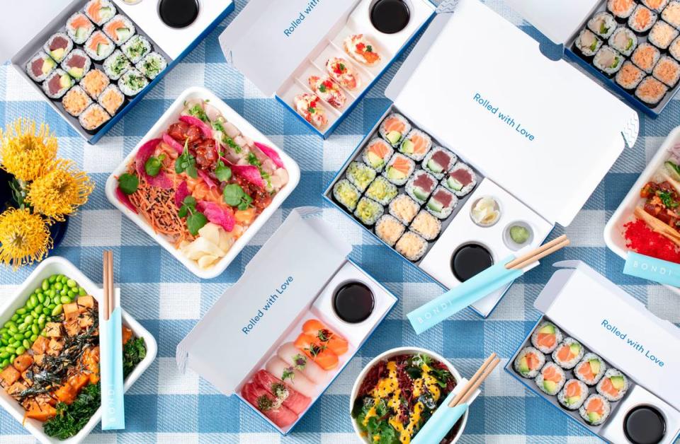 Bondi Sushi has a robust takeout and delivery business, with a separate menu from the sit-down restaurant.