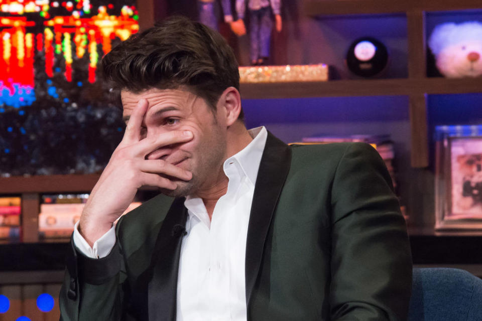 A photo of Tom Schwartz during an appearance on "Watch What Happens Live"