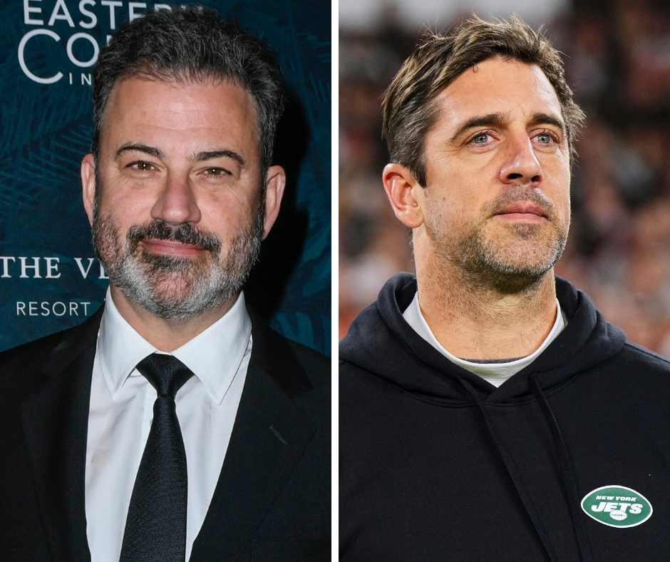 Jimmy Kimmel is responding to Aaron Rodgers after the Jets quarterback claimed Kimmel and others are 