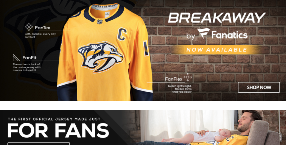 Shop.NHL.com, powered by Fanatics