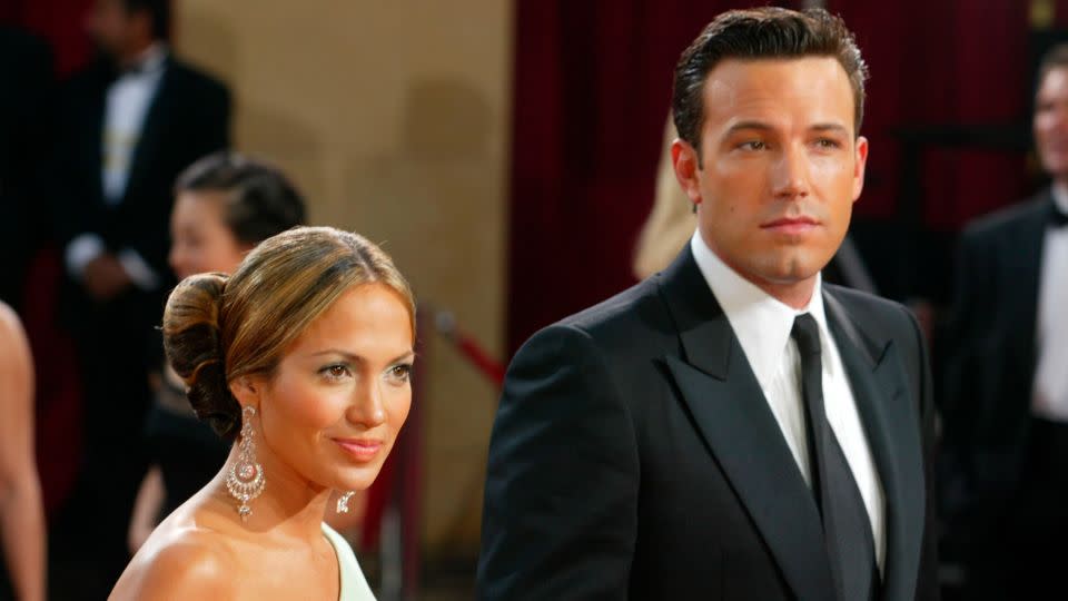 Jennifer Lopez and Ben Affleck in 2003. - Kevin Winter/Getty Images