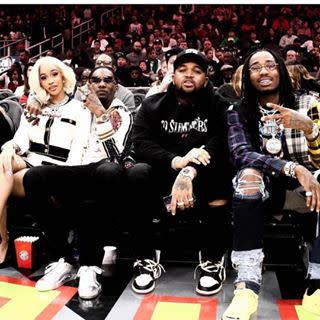 Court-side Style: Cardi B Wore a The North Face x Gucci Jacket