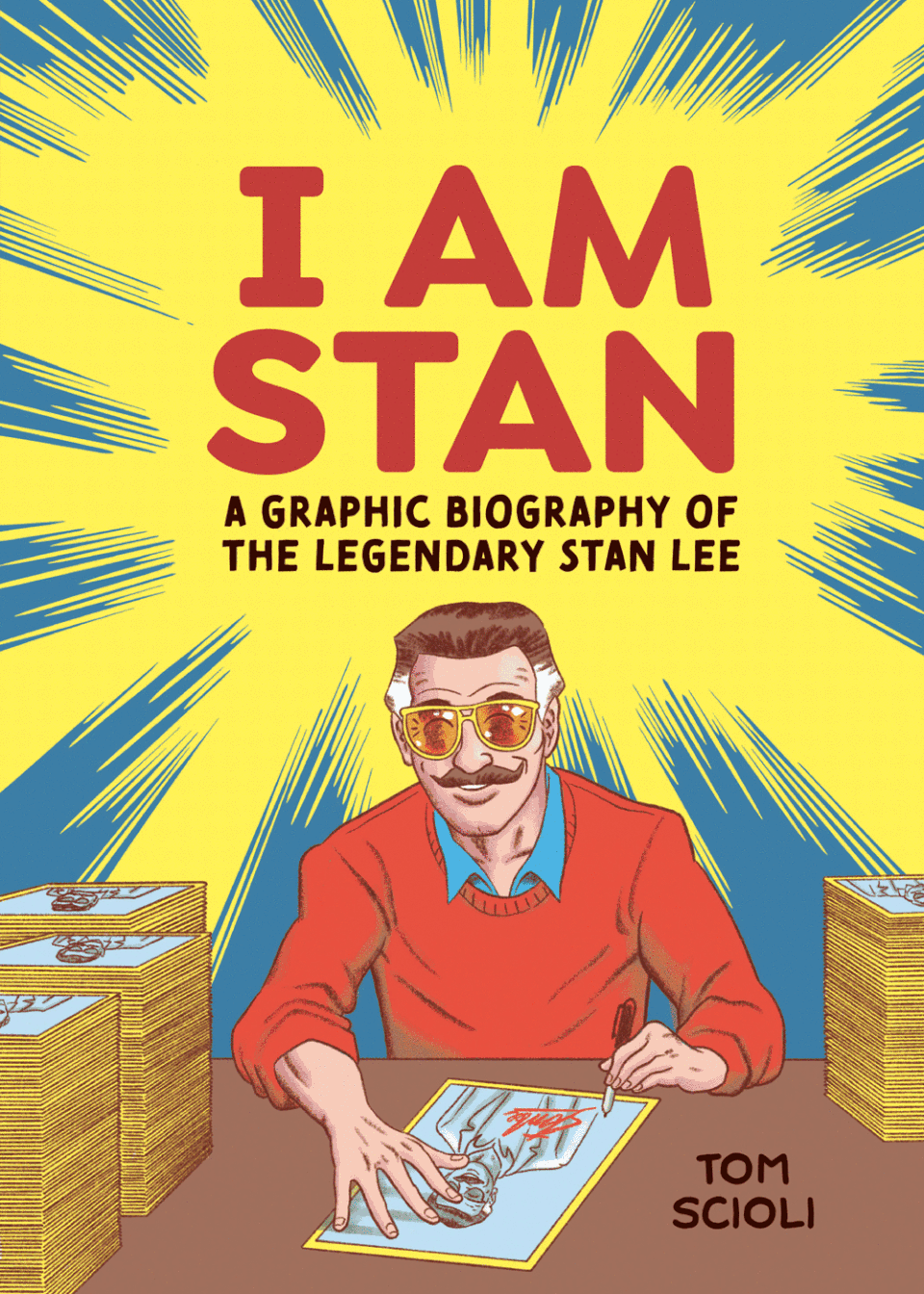 Exclusive sneak peek at I Am Stan: A Graphic Biography of the Legendary Stan Lee, by Tom Scioli; published by Ten Speed Graphic, 2023