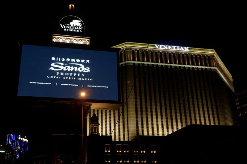FILE PHOTO: An exterior view of Venetian Macao as part of Sands China Limited development in Macau