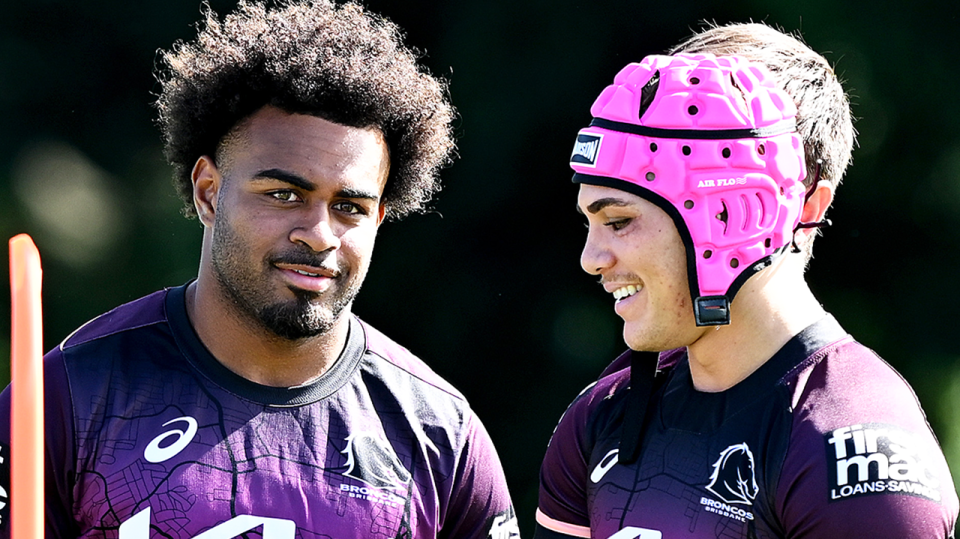 Ezra Mam (pictured left) and Reece Walsh (pictured right) are expected to play this week against the Dolphins. (Getty Images)