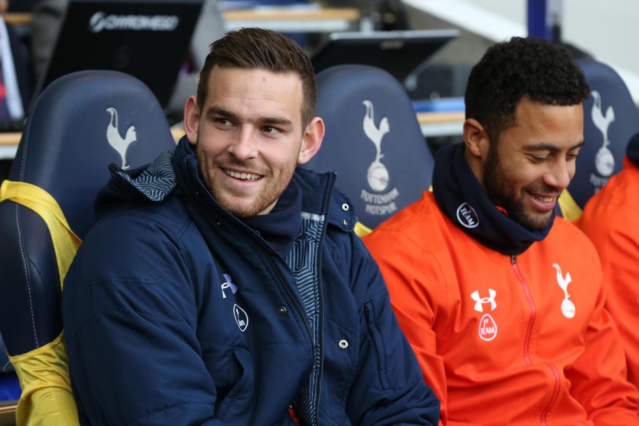 Bench blues: Janssen has been a regular presence among the Spurs subs: Tottenham Hotspur FC via Getty Images