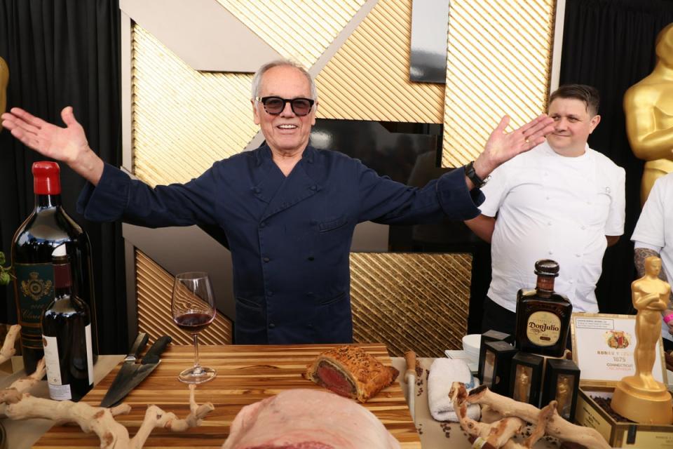 Wolfgang Puck, Master Chef at the 95th Oscars Governors Ball preview at The Ray Dolby Ballroom on March 7, 2023 (Getty Images)