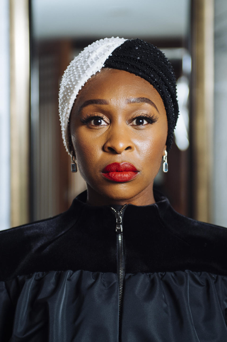 FILE - Actress Cynthia Erivo poses for a portrait during the Toronto International Film Festival in Toronto on Sept. 10, 2019. Erivo portrays Aretha Franklin in the National Geographic miniseries “Genius: Aretha.” (Photo by Arthur Mola/Invision/AP, File)