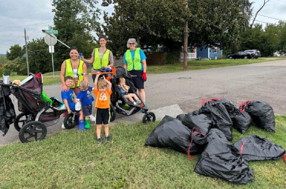 Even the kids got into the act at the recent East Knoxville Community Cleanup hosted by Keep Knoxville Beautiful. Sept. 16, 2023