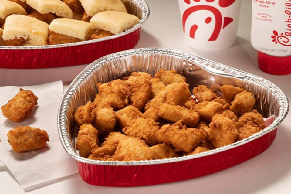 The trays will be available at participating Chick-fil-A restaurants and through delivery where available.