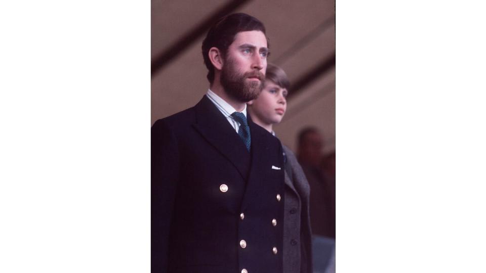 Prince Charles with beard in blazer