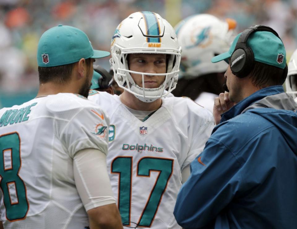 It could be worse: an MRI revealed Ryan Tannehill does not have a full ACL tear. (AP)