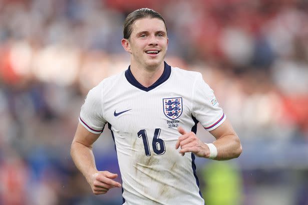 Conor Gallagher in action for England at Euro 2024.