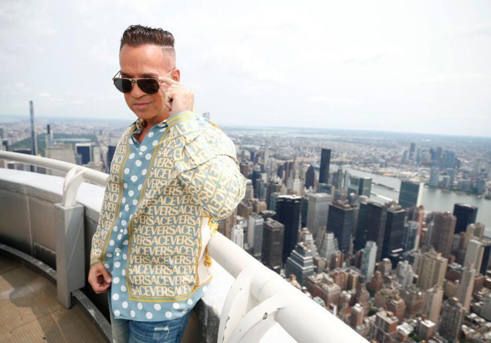 Mike "The Situation" Sorrentino visits the Empire State Building on Aug. 3, 2023, in New York.