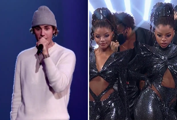 Justin Bieber Xxx Videos - People's Choice Performances: Watch Justin Bieber Pray, Chloe x Halle Slay