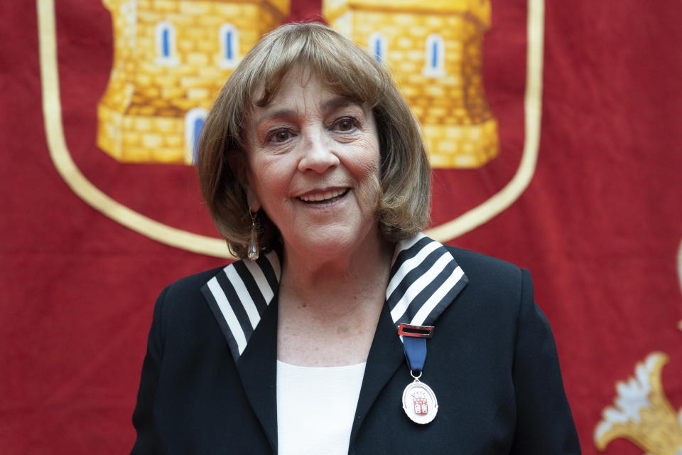 Carmen Maura receives 'Medalla De las artes de la Comunidad de Madrid' on March 19, 2019 in Madrid, Spain. (Photo by Oscar Gonzalez/NurPhoto via Getty Images)