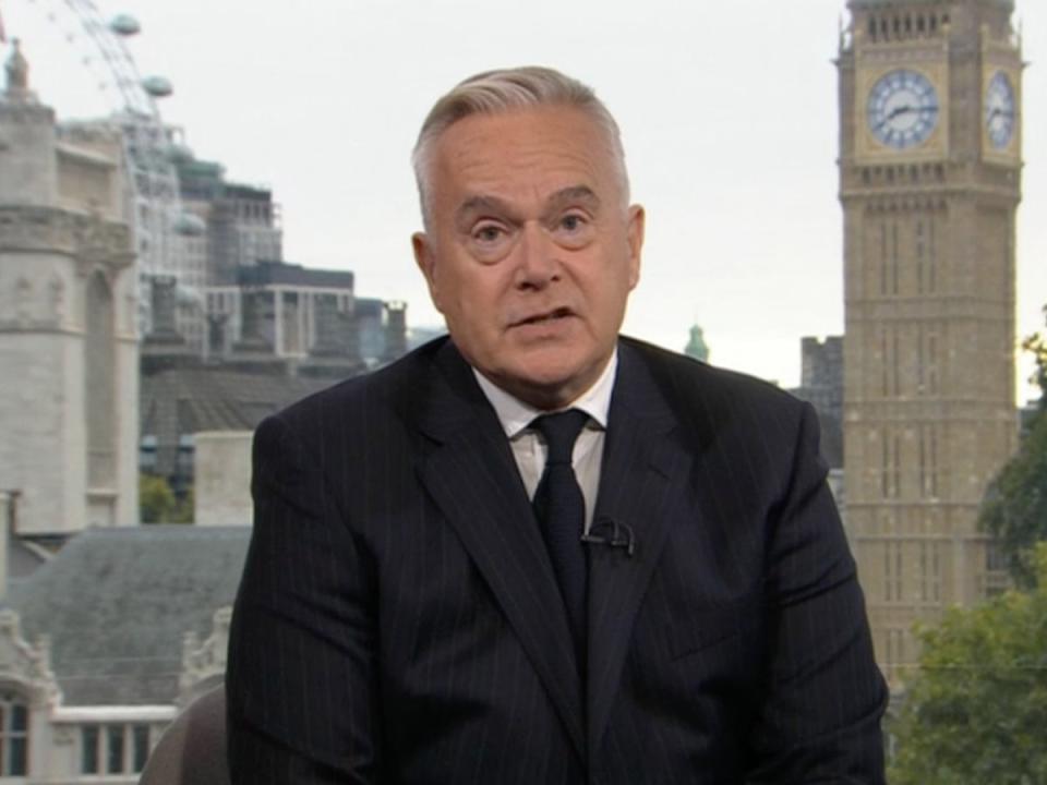 Huw Edwards during the BBC coverage of the Queen’s death (BBC)