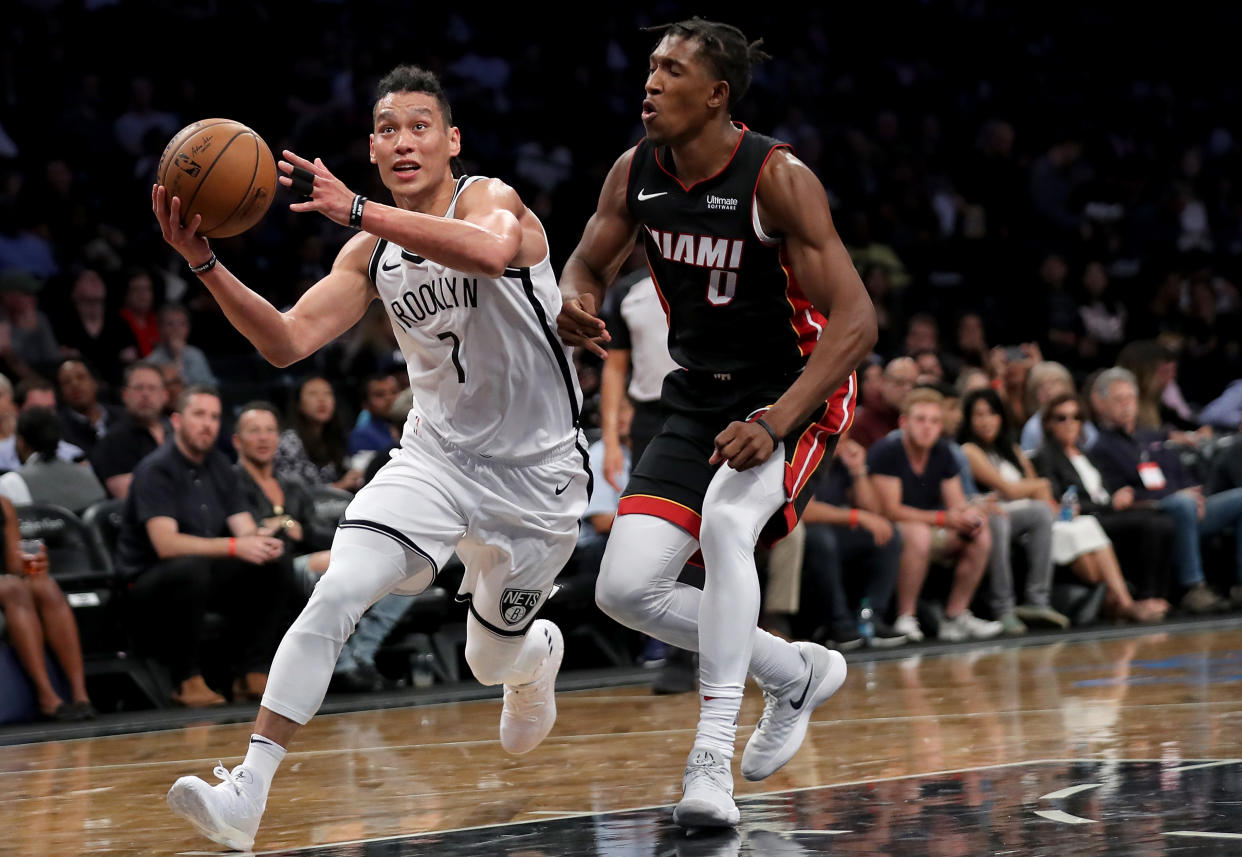 Jeremy Lin was traded from the Brooklyn Nets to the Atlanta Hawks on Thursday night. (Getty Images)