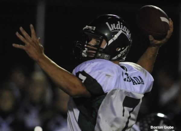 Billerica quarterback Nick LaSpada