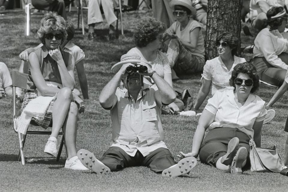 Sunglasses and hats were essential for sunny days.  Binoculars and spikes were optional.