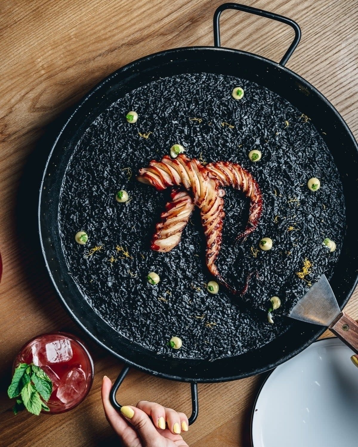 Favourite: Bibo's black octopus paella (Press Handout)