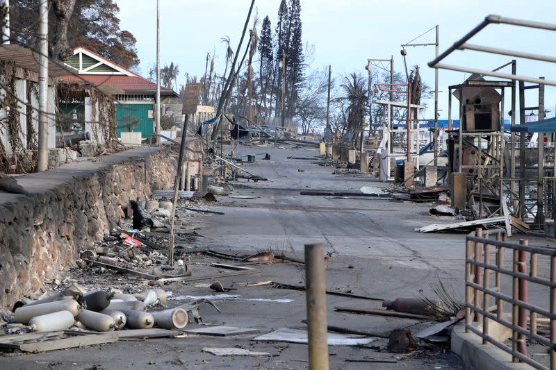 FILE PHOTO: Devestation left by Maui wildfires in Lahaina