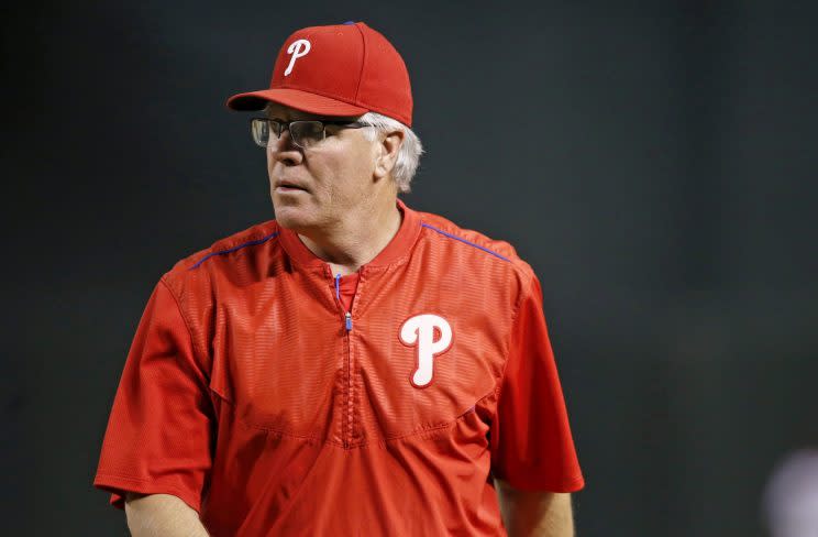 Phillies manager Pete Mackanin doesn't tolerate silly mistakes. (AP)