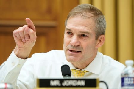 Rep. Jordan speaks at House Judiciary Committee impeachment investigation hearing on Capitol Hill in Washington