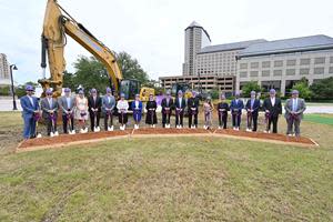 Community and CHRISTUS leaders gather for the June ceremonial groundbreaking.