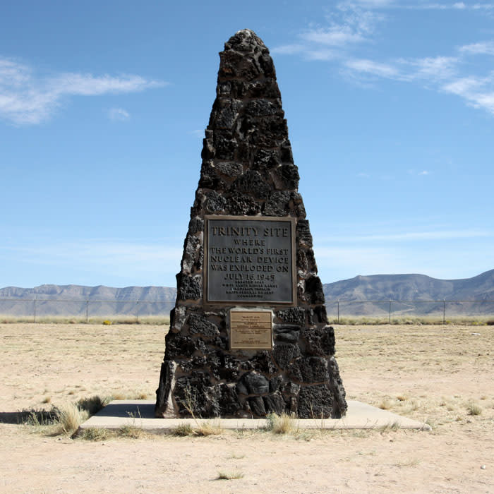 Trinity Site where the world's first nuclear device was exploded on July 16, 1945