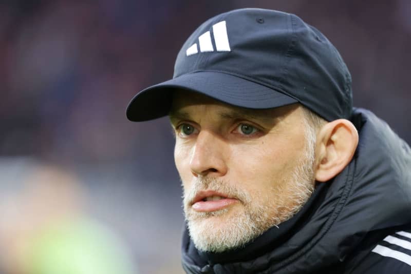 Bayern Munich Coach Thomas Tuchel pictured prior to the start of the test soccer match between FC Basel and FC Bayern Munich. Bayern Munich are out to start the second part of the Bundesliga season with a victory against Hoffenheim on Friday but coach Thomas Tuchel has acknowledged that the death of Franz Beckenbauer has added a completely new dimension to the restart. Philipp von Ditfurth/dpa