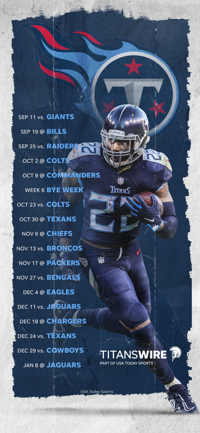 Tennessee titans schedule for 2023 nfl season
