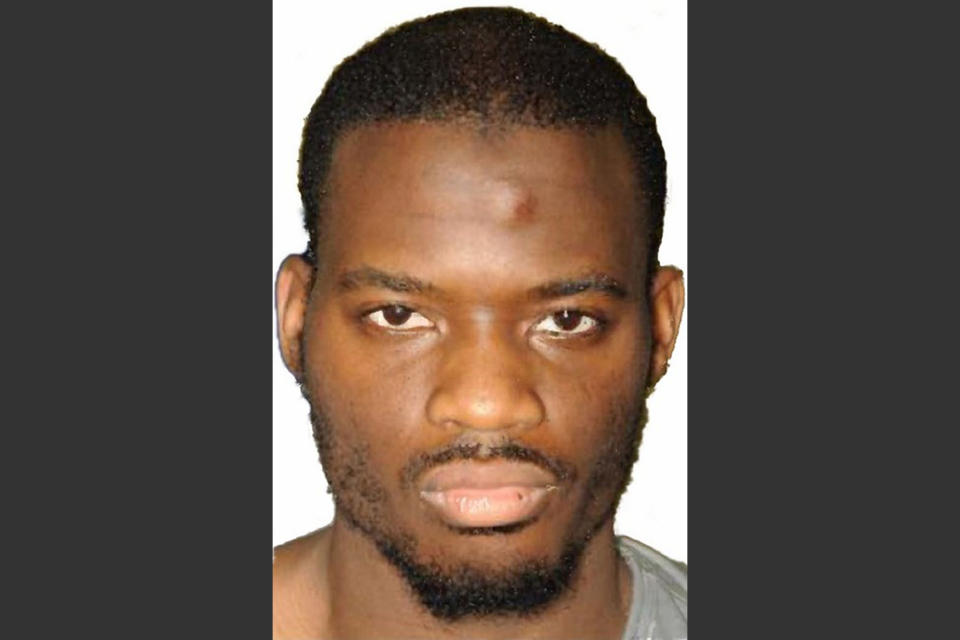 FILE - This undated file image released by the Metropolitan Police on Dec. 19, 2013 shows Michael Adebolajo. Adebolajo was found guilty of slaying 25-year-old soldier Lee Rigby and was sentenced to life; accomplice Michael Adebowale received a minimum of 45 years. (AP Photo/Metropolitan Police, File)