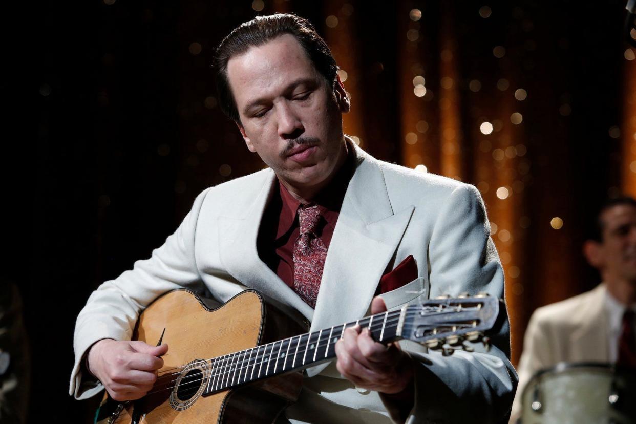 Stalwart: Reda Kateb holds forth as the Gypsy jazz guitarist Django Reinhardt