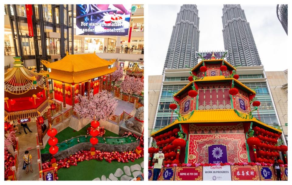 Apart from the pagoda structure, visitors must feast their eyes on the Chinese palace-like decor to host the CNY exhibition. — Picture by Devan Manuel