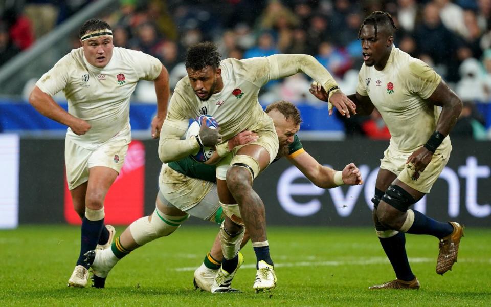 Lawes playing for England against South Africa