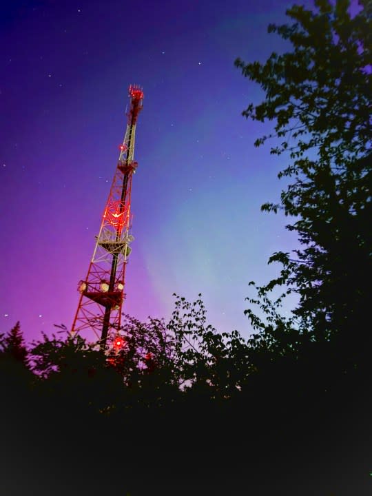 The Northern Lights from Council Crest in Portland, Oregon on May 11, 2024. (KOIN)