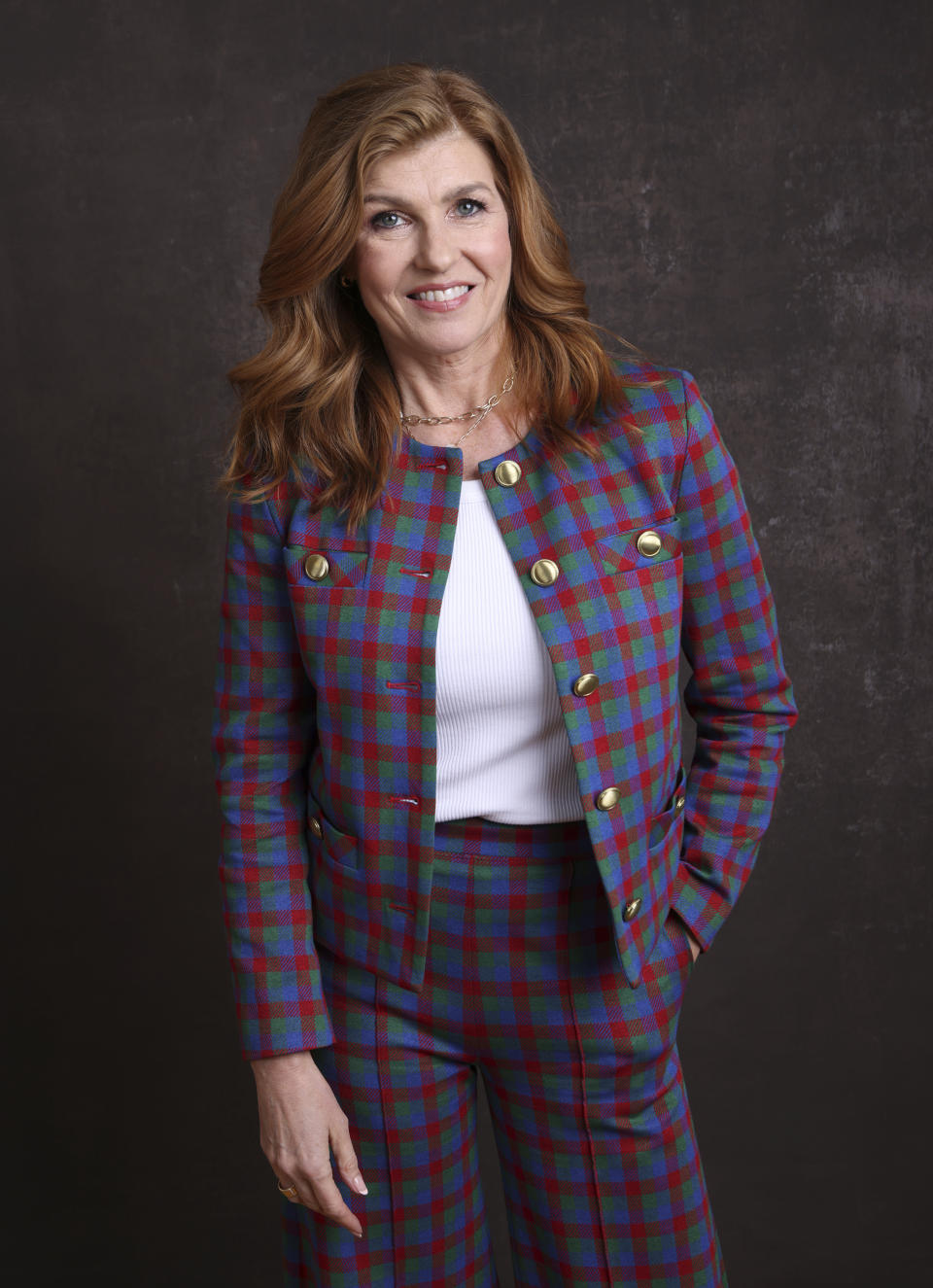 Connie Britton, from the Apple TV+ television series "Dear Edward," poses for a portrait during the Winter Television Critics Association Press Tour on Wednesday, Jan. 18, 2023, at The Langham Huntington Hotel in Pasadena, Calif. (Willy Sanjuan/Invision/AP)