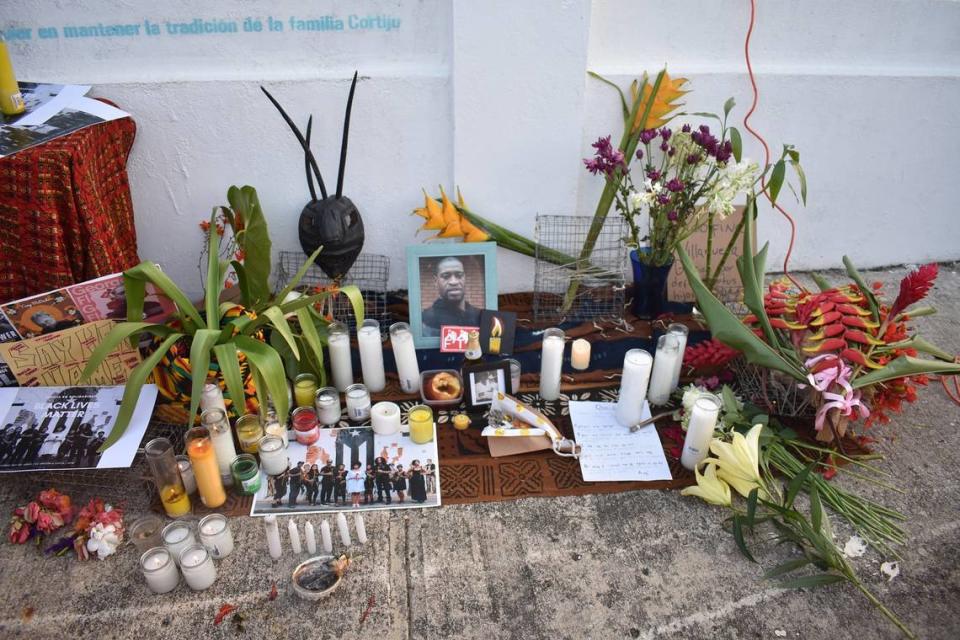 The altar at the vigil in Loíza on June 1. Courtesy of Revista Étnica