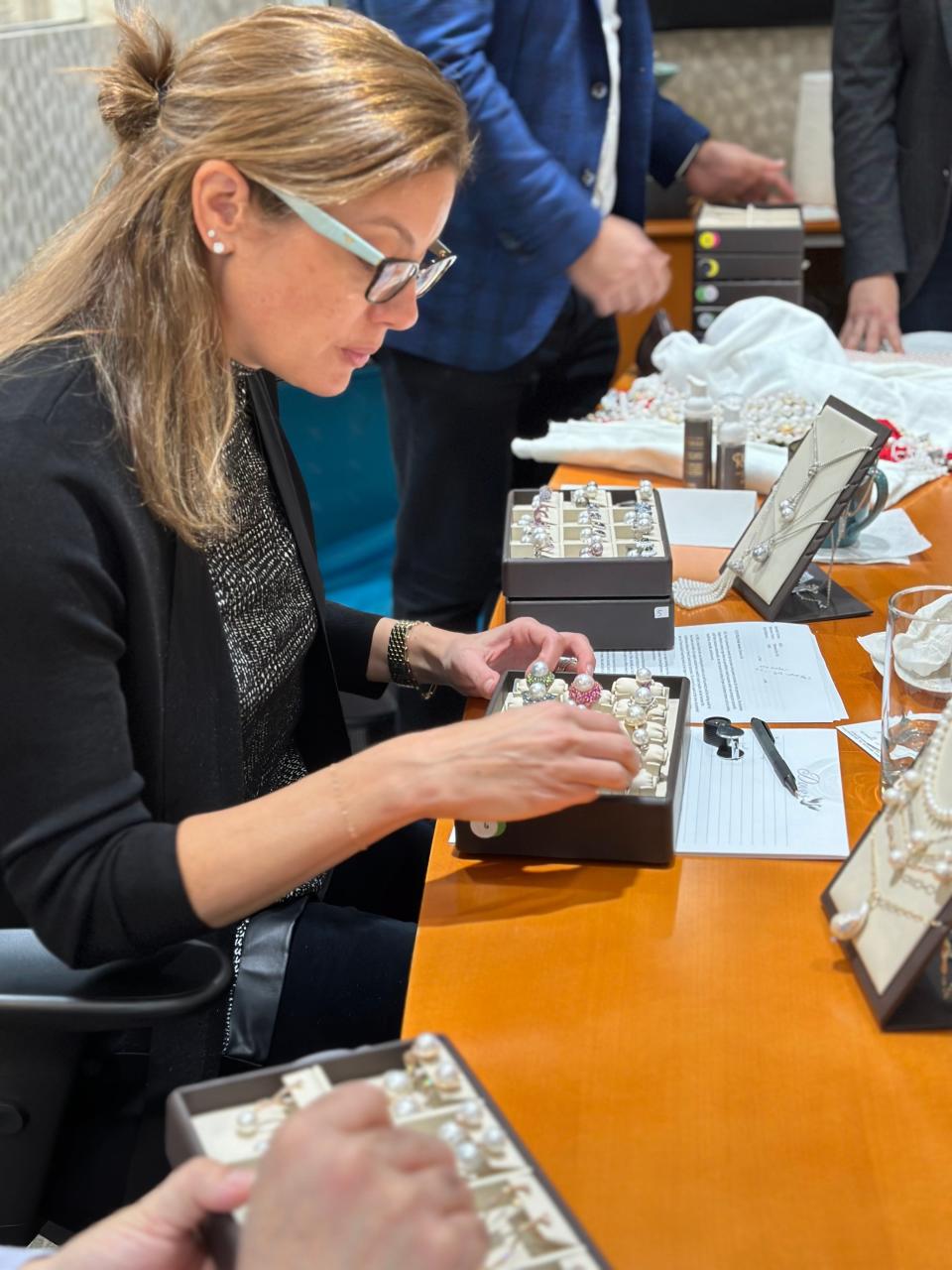 Kelly Glennon from Jewelry Creations in Dover visited the headquarters of the Independent Jewelers Organization in Southport, Conn. where she was one of five IJO retail members invited to be part of a review board