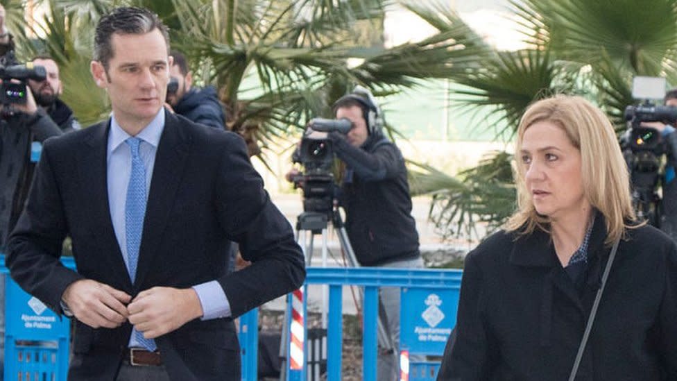 Iñaki Urdangarin y la infanta Cristina de Borbón