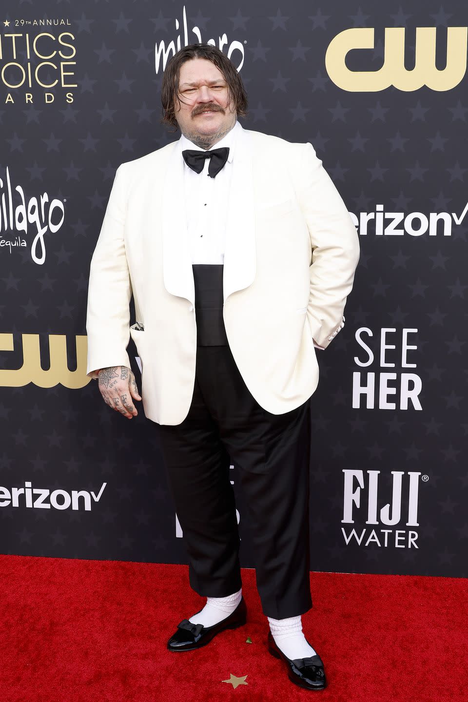 santa monica, california january 14 matty matheson attends the 29th annual critics choice awards at barker hangar on january 14, 2024 in santa monica, california photo by frazer harrisongetty images