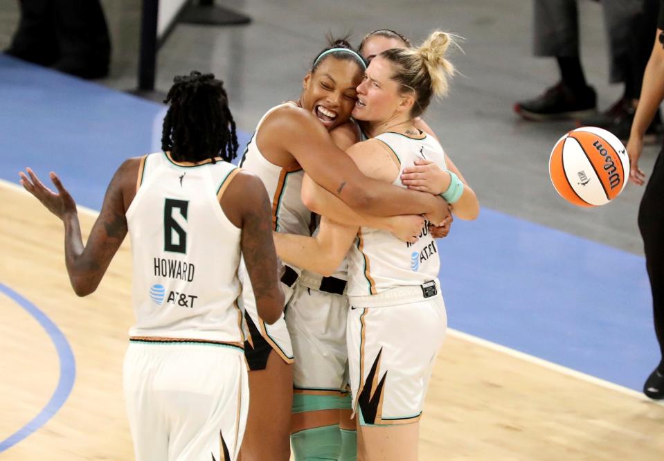 Can the New York Liberty upset the Chicago Sky in Game 1 of their WNBA Playoffs series?