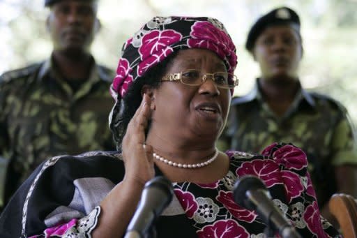 Joyce Banda, Malawi's then-vice president, announces the death of President Bingu wa Mutharika in Lilongwe on April 7. Banda told supporters there was no room for revenge as she was sworn in as Africa's second female head of state in modern times after the death of the divisive Bingu wa Mutharika