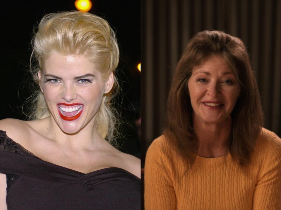 Anna Nicole Smith (left) had a ‘secret relationship’ with Melissa ‘Missy’ Byrum, according to a new Netflix documentary about the late model’s life (Netflix)