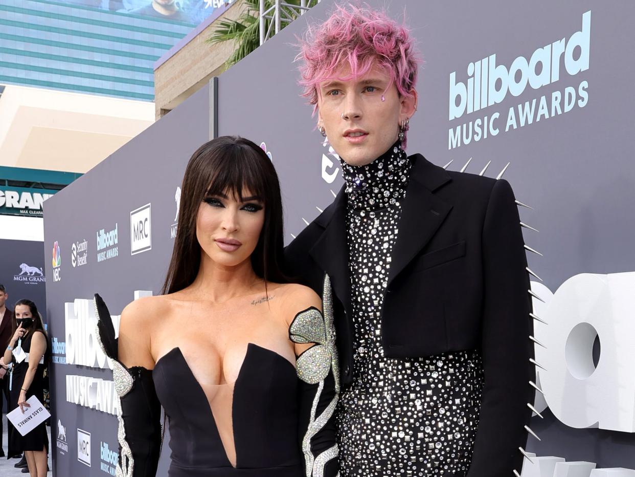 Megan Fox and Machine Gun Kelly at the 2022 Billboard Music Awards.