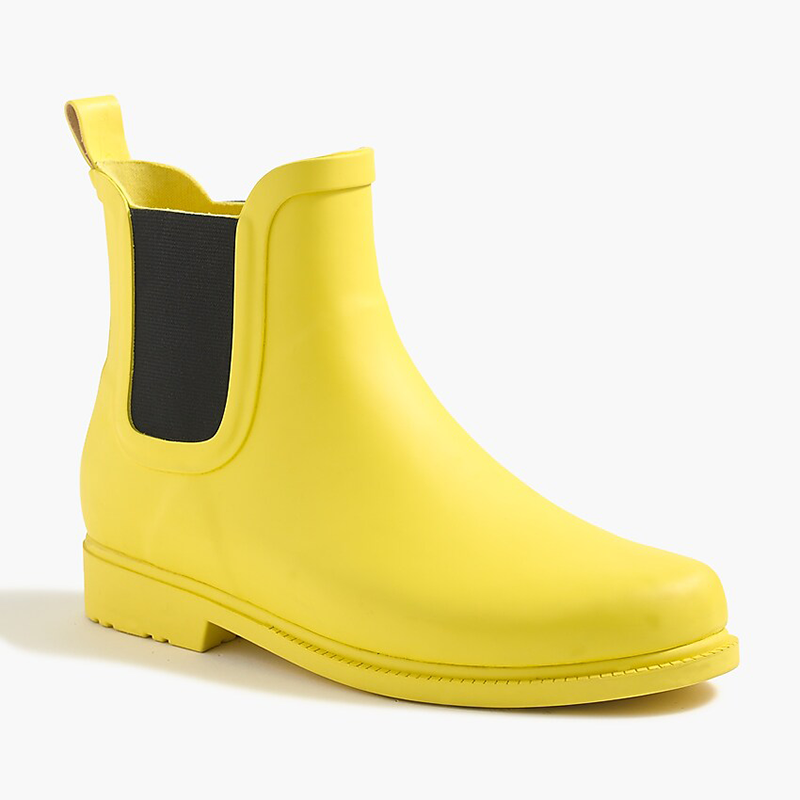 J. Crew Chelsea Rain Boots in Classic Yellow