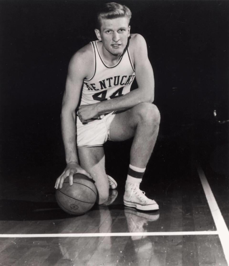 Cotton Nash had a double-double, 16 points and 16 rebounds, when Kentucky beat Yale 79-58 in the 1961-62 season. Lexington Herald-Leader