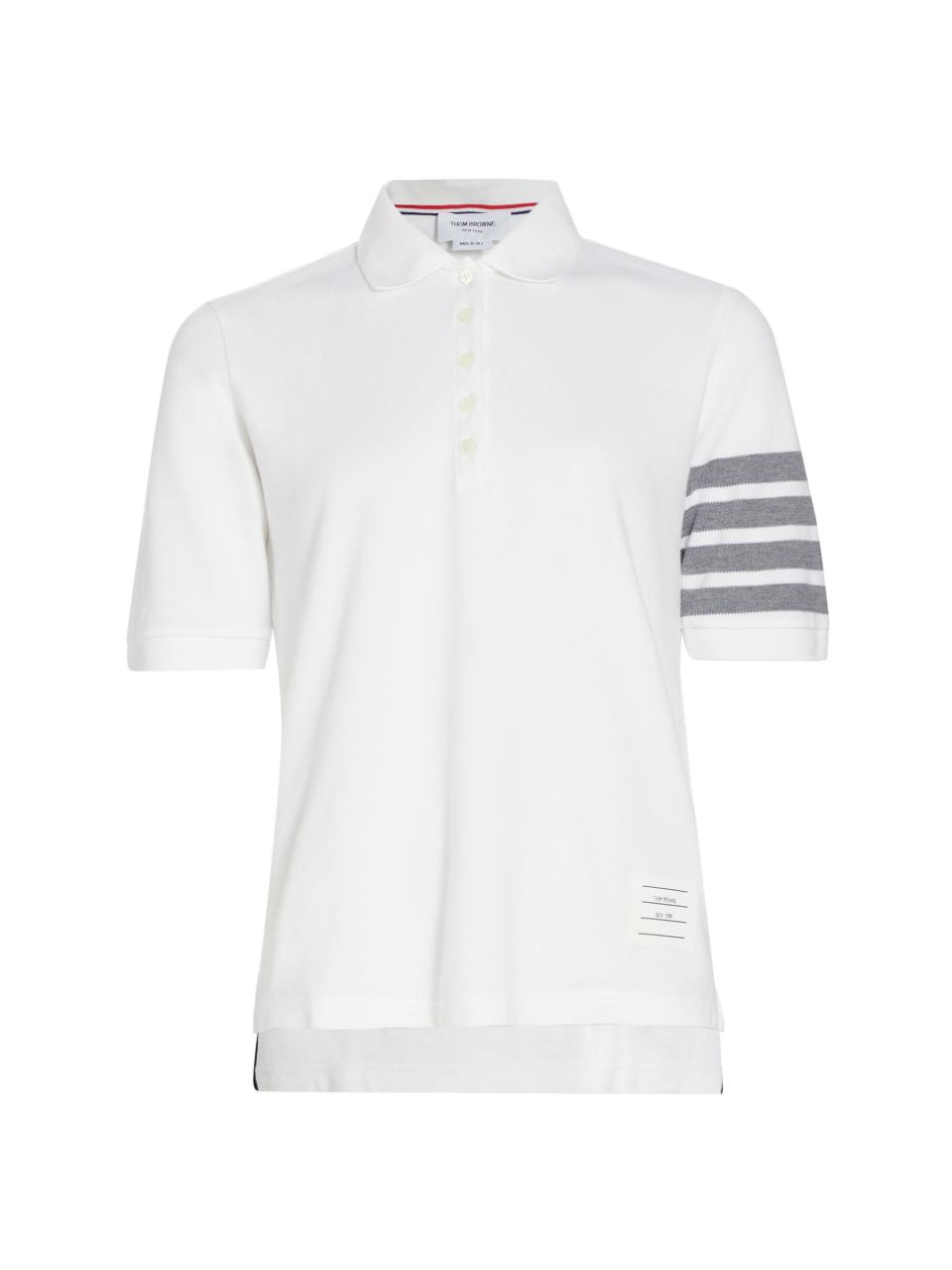 Saks and Thom Browne Polo Shirt