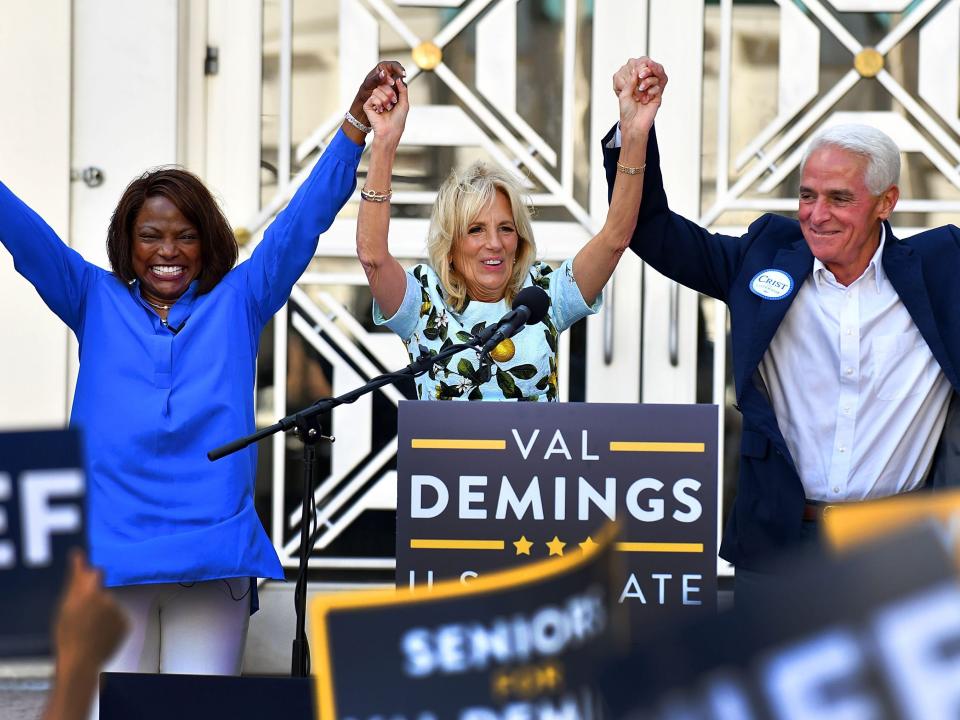 Jill Biden Val Demings Charlie Crist